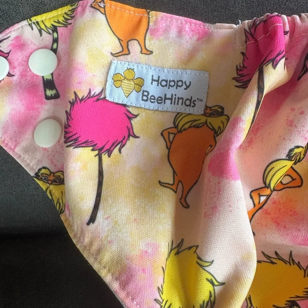 🔥5 FOR $25🔥 Happy BeeHinds Dr. Seuss The Lorax Pocket Diaper Cover